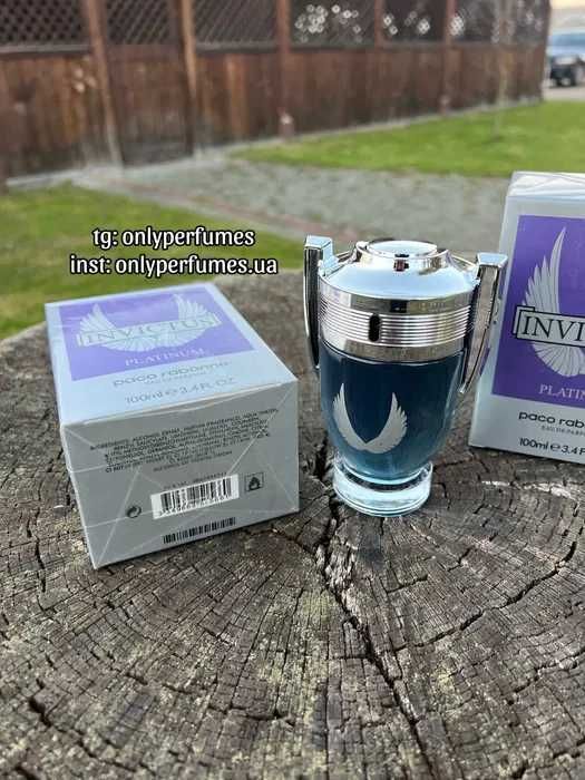 Духи мужские Paco Rabanne Invictus Platinum. Инвиктус Платинум 100 мл