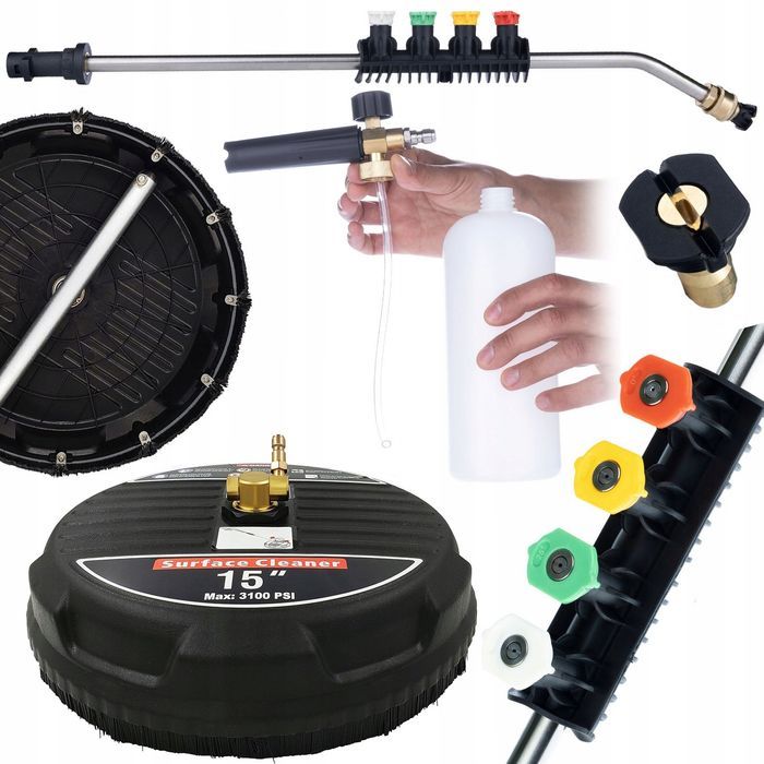 Szczotka T-Racer 15" do Myjki Ciśnieniowej – 160 Bar | 5 Dysz