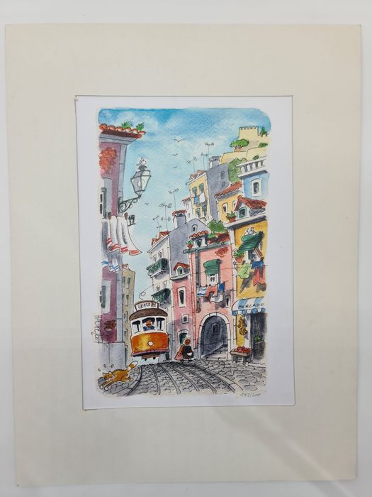 Impressão "Eléctrico Saltitante de Lisboa" Atelier 49