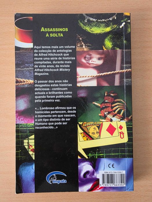 Livro "Assassinos à Solta" de Hitchcock