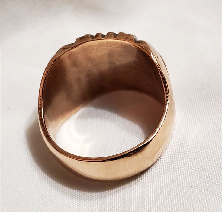 Кольцо без пробы в золотом цвете 583 пробы периода ссср