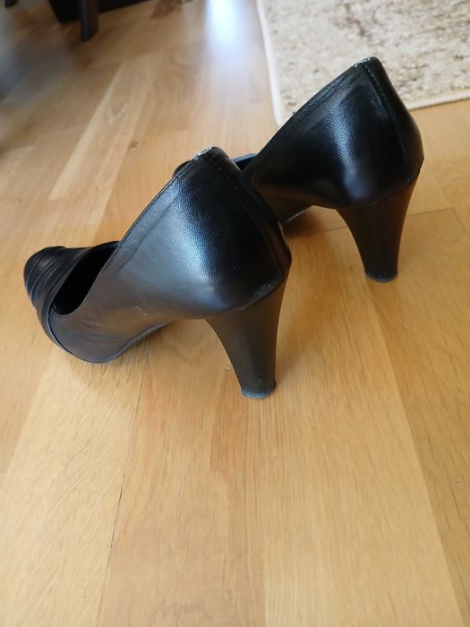Buty skórzane czarne