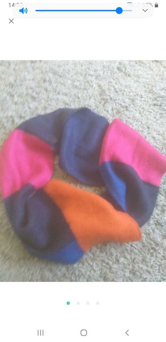 Шарф кольоровий шкрсть+ангора