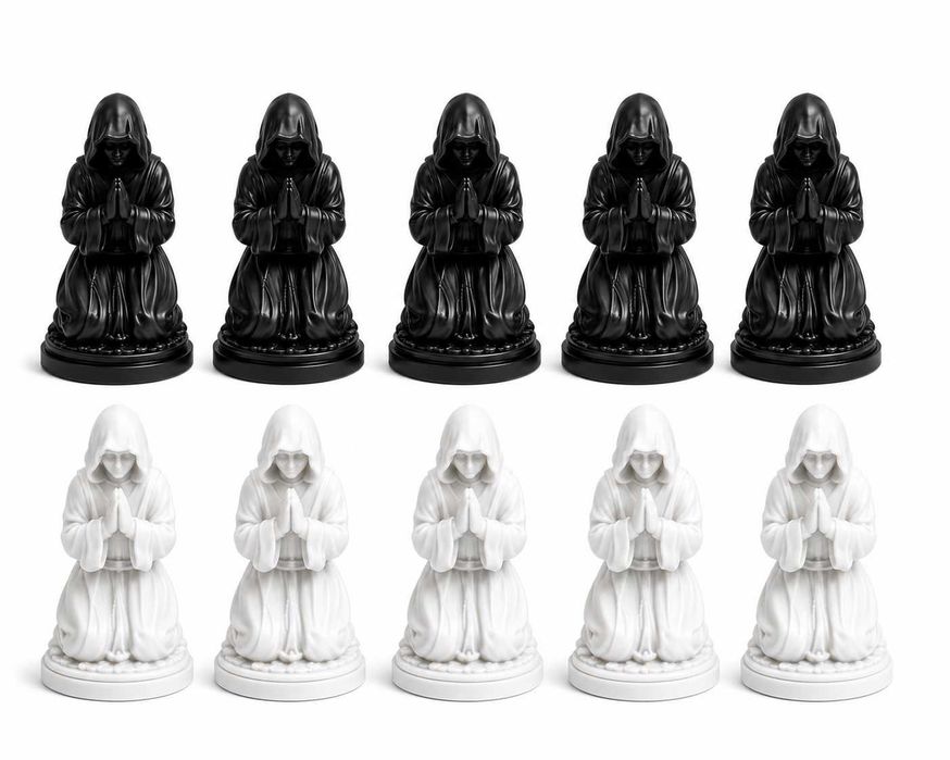 Conjunto de Xadrez Medieval – Impressão 3D