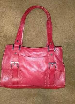 Сумка DEBENHAMS красная кожа