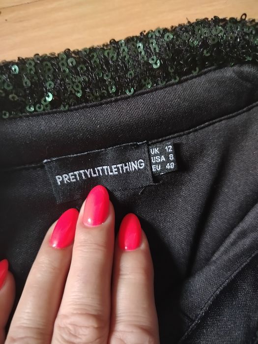 Piękna duża koszula w błyszczące cekiny  Prettylittething 40