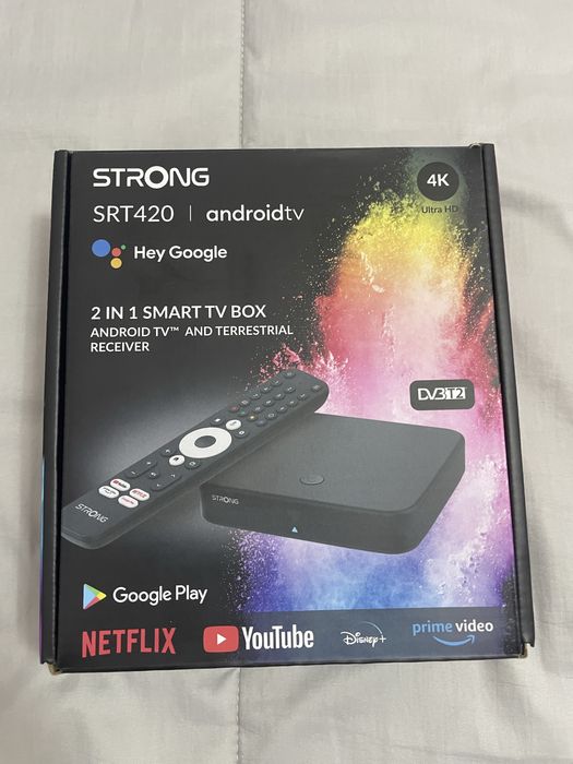 Box Android TV 4K Strong SRT 420 (Certificada Google & Netflix)