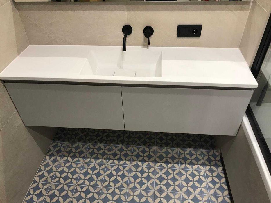 Стільниці і умивальники у ванну кімнату, найбільний вибір в Україні