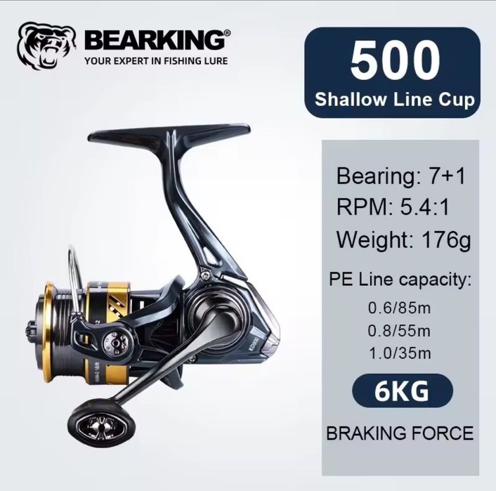 Ультралайтовая супер катушка BEARKING