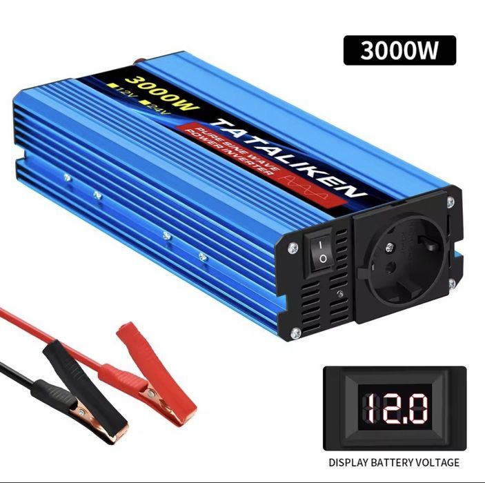 Інвентор TATALIKEN  3000W, 2200W, 2000W  12V,  чистий синус