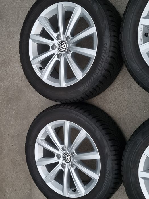 Koła Zimowe Alu 17" VW T-Roc Passat B8 B9 Touran II 5x112 Oryginalne