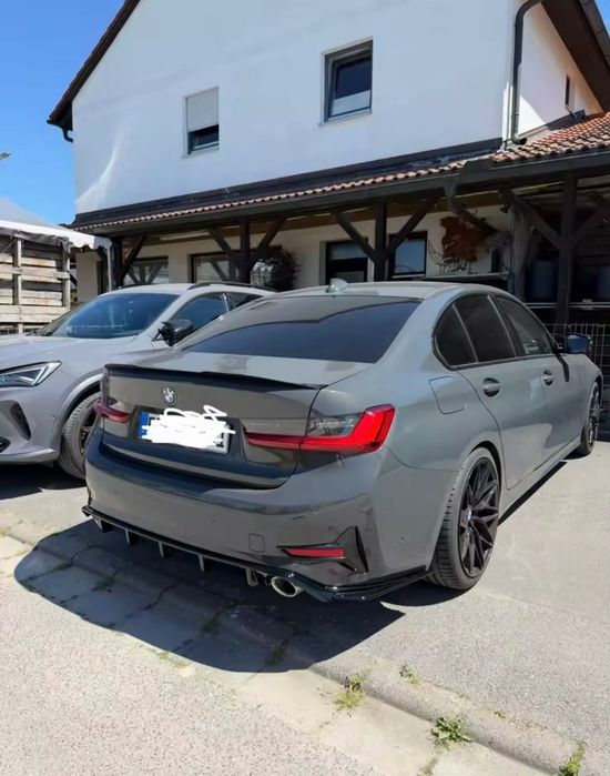 Диффузор BMW G20 накладка на задний бампер бмв г20 юбка бампера обвес губа накладка назад бмв 3