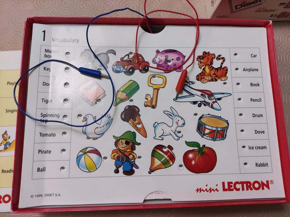 Jogo aprendizagem inglês criança Lectron Diset