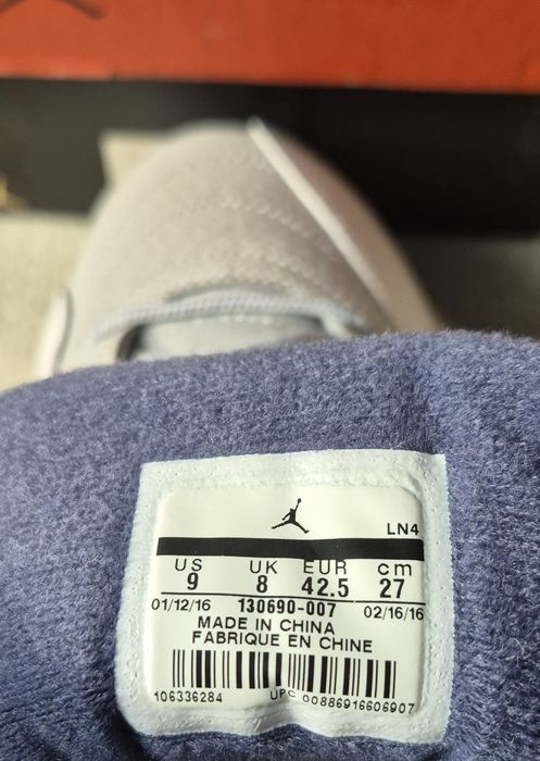 Air Jordan 12 Retro Grey Univesity Blue roz 42,5  I roz 44 uwaga
