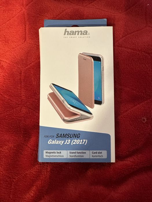 Etui Hama Samsung Galaxy J3 2017 różowe złoto nowe