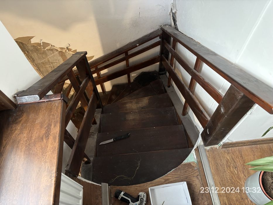 Schody po demontażu