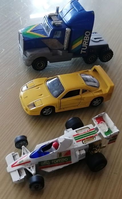 conjunto de veículos miniatura