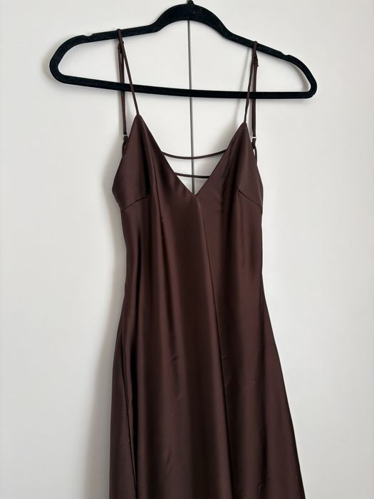 Сукня атлас плаття Zara m