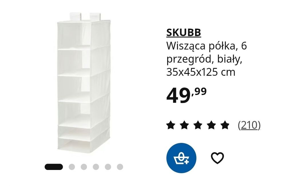 Skubb polka wisząca ikea