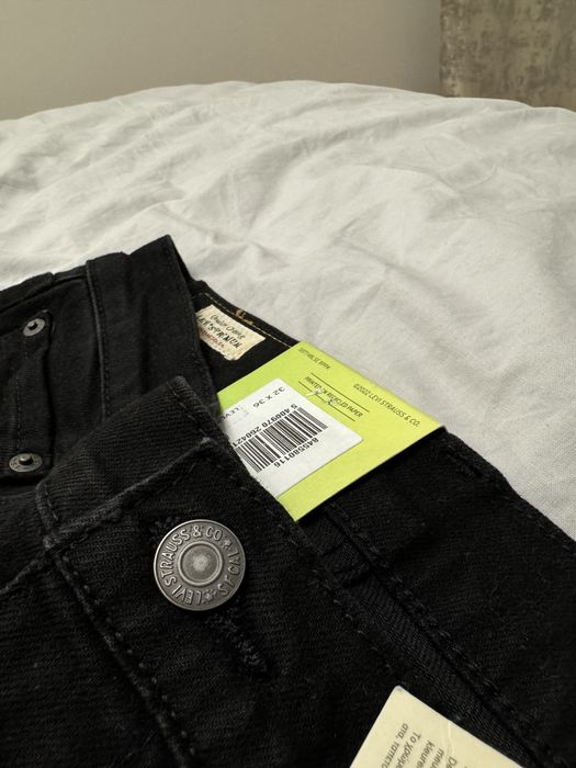 Чорні оригінальні чоловічі джинси Levi’s, розмір 32х36