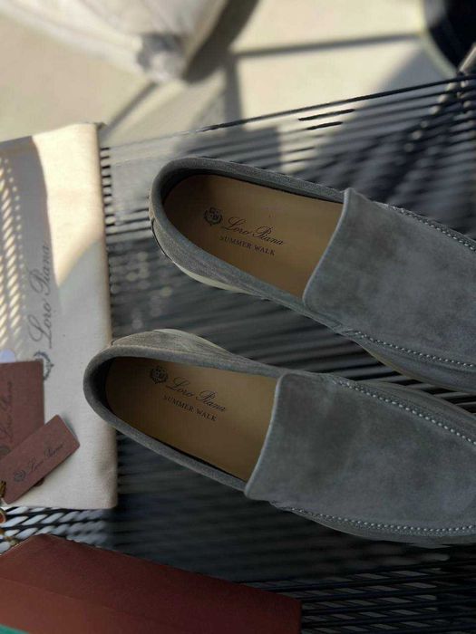 Замшевые мокасины Loro Piana мужские лоферы Лоро Пиана ob395