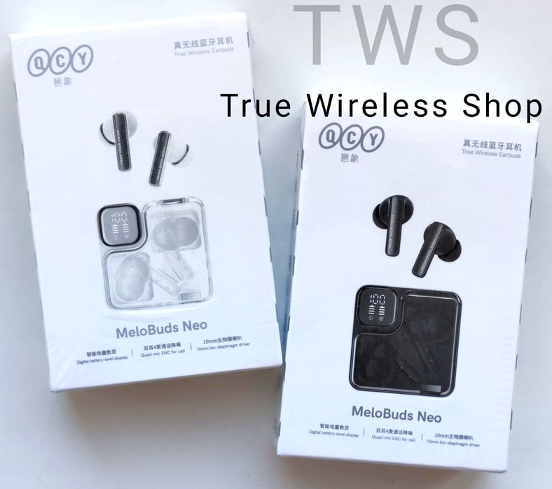 Оригінальні бездротові TWS навушники QCY MeloBuds Neo