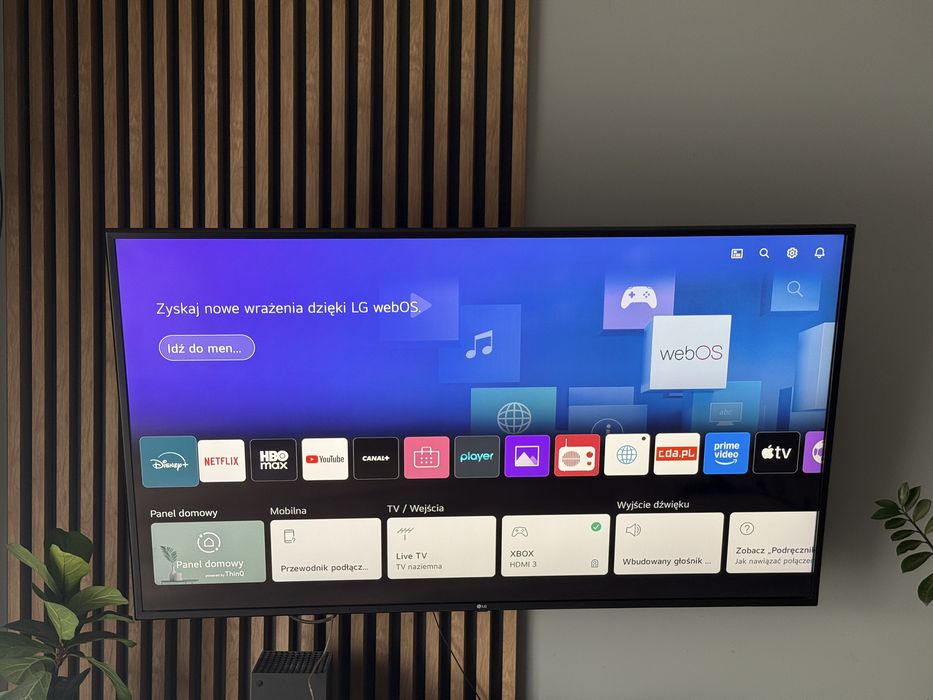 Telewizor LG 60" 4K Smart TV (60UN71003LB) + Pilot Magic + Nóżki | Stan BDB