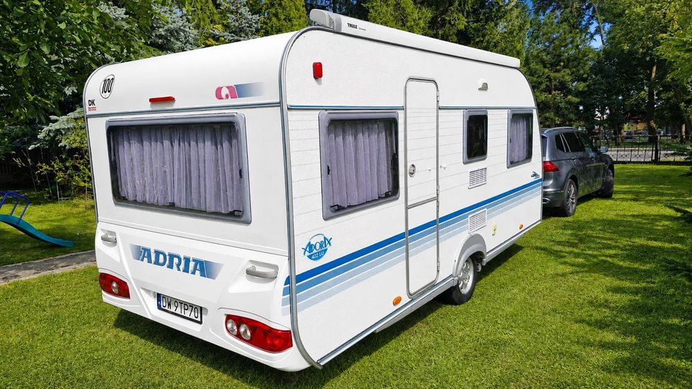 Adria Adora 472LU  prywatna, stan BDB, zimowa, mover, markiza Thule, gotowa w trasę!