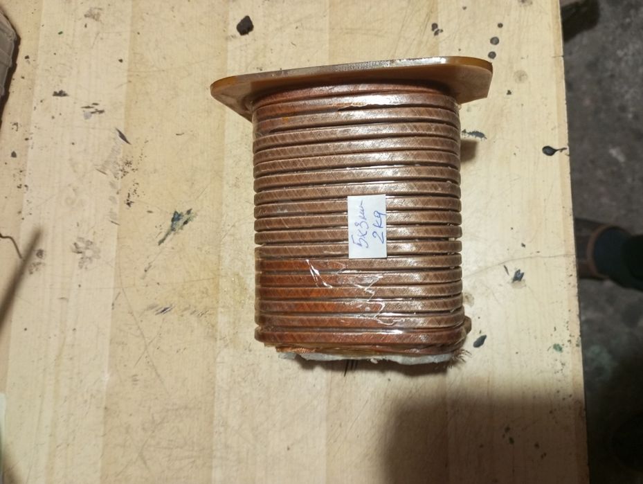 Drut nawojowy miedziany  płaskownik 5x3 mm