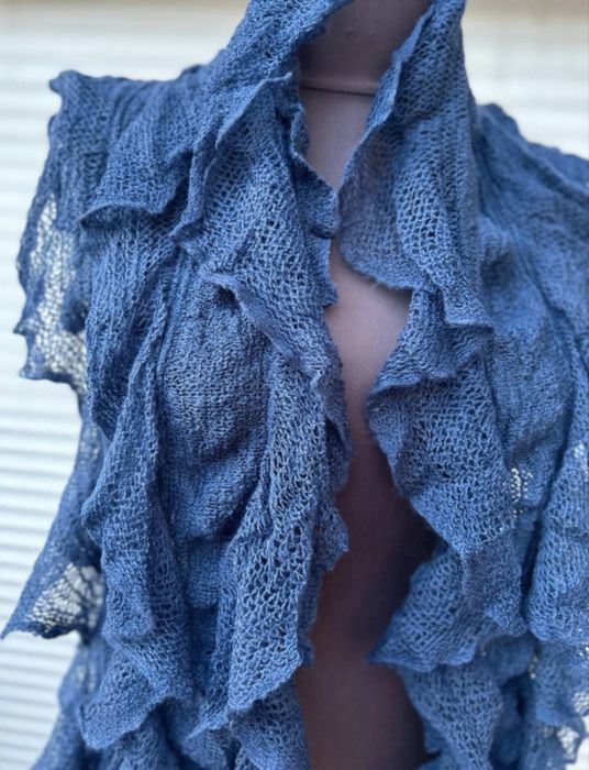 Szalik szal falbanki jeans