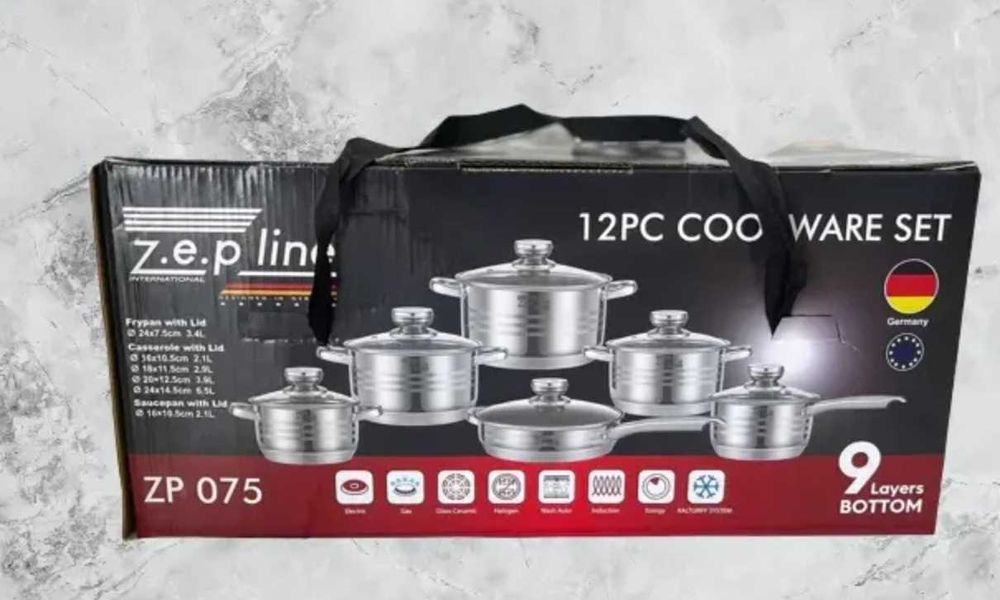 Набір каструль. Топ Якість. Набір посуду на подарунок Zepline ZP 075