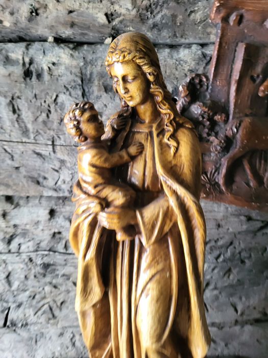 * rezerwacja Duża figurka Matki Bożej Maryja z dzieciątkiem Jezus