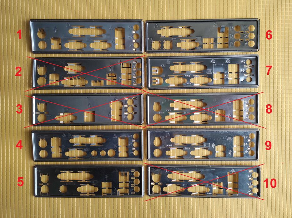 Задняя планка (заглушка, I/O Shield) в корпус от материнской платы