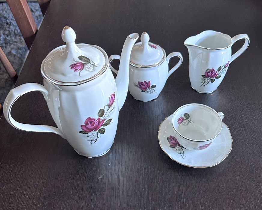 Serviço Café Vista Alegre antigo 15 peças - Novo  - Marca 32