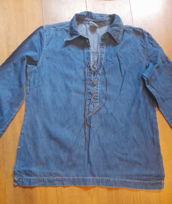 Bluzka koszula wiązana jeans roz 40