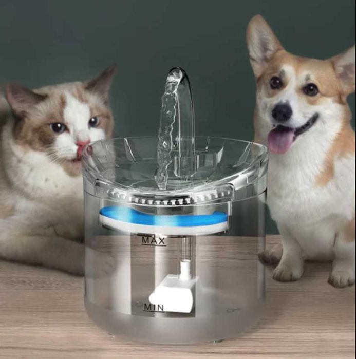 Автоматический фонтан-поилка для котов и собак