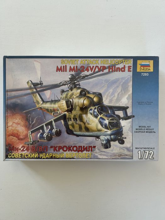 Helikopter Mil Mi-24 Hinde E model do sklejenia Zvezda 7293