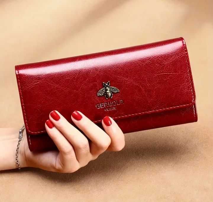 Portfel damski ze skóry