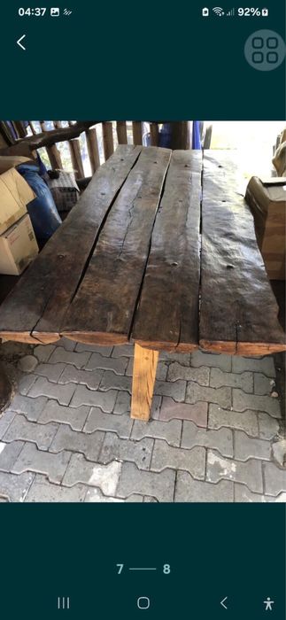 Стол для беседки (дуб) 1м80 см х 0,80 см