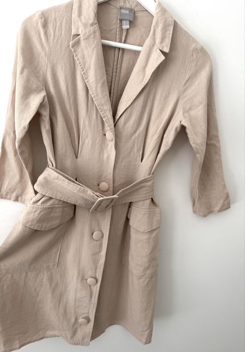 ASOS lniana sukienka Blazer dress Marynarkowa