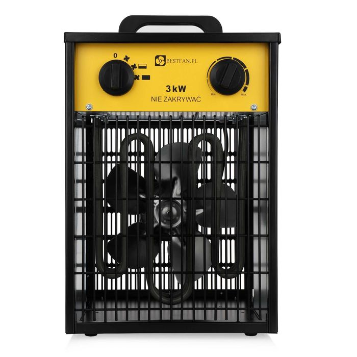 Nagrzewnica elektryczna 3kW 3000W Farelka JAKOŚĆ 230V TERMOSTAT