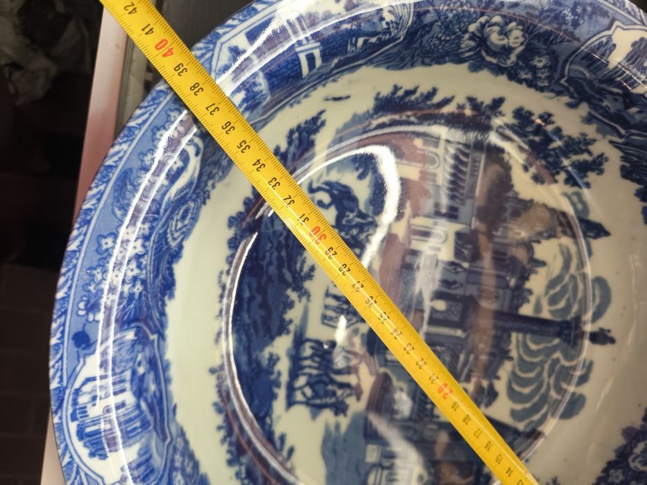 Antiga Bacia  Lavatório em Faiança — Pintado a mão