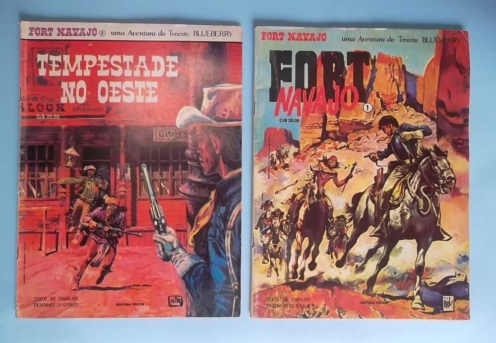 Tenente Blueberry - Volumes 1 e 2 (completa) - Editora Vecchi.