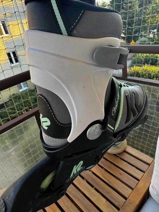 Rolki K2 Velocity Junior G - regulowane 32-37. Ochraniacze gratis.