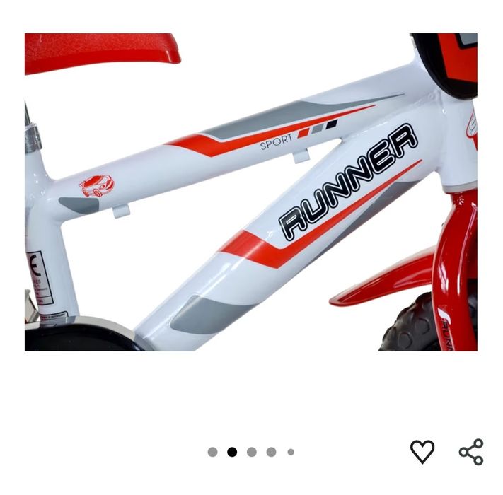 Nowy piękny czerwony  rowerek 14 cali dla dzieci  4-6 lat