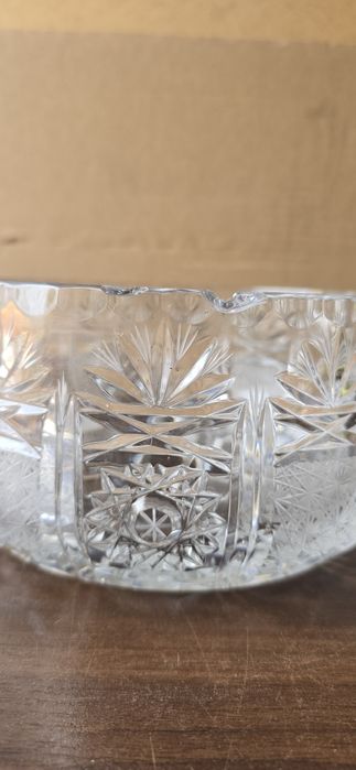 Stara kryształowa misa PRL