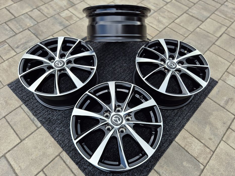 Mazda 16 " Felgi Nowe 5x114,3 CX-3 MX-5 Premacy 3 / 5 / 6 Czarny / Poler
