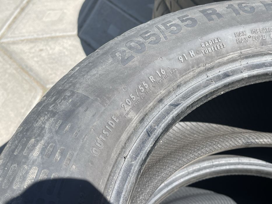 Віддам даром 4 шини Continental 205/55 R16, самовивіз