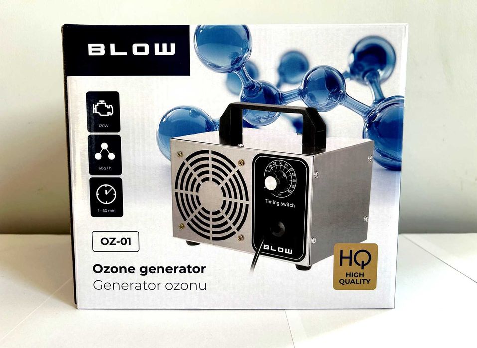 Mocny OZONATOR Oczyszczacz Powietrza Generator OZON 60000mg TIMER 120W