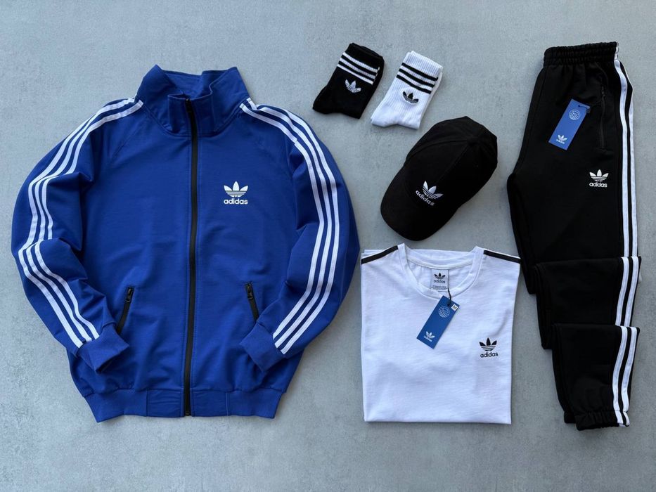 Чоловічий спортивний костюм адідас набір Adidas [4в1] [XS-3XL]
